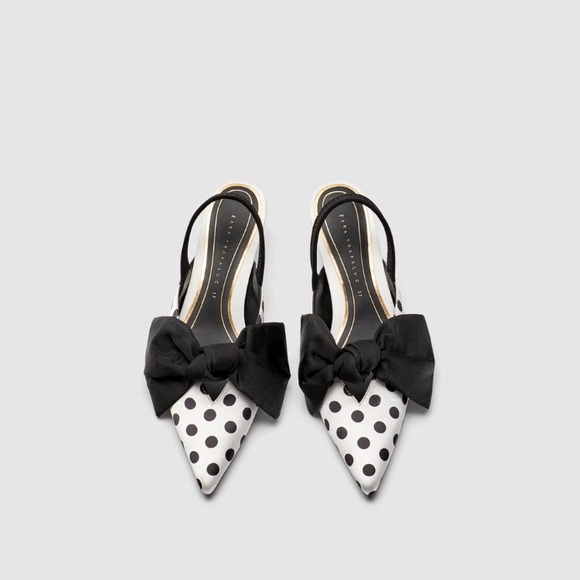 polka dot slingback shoes